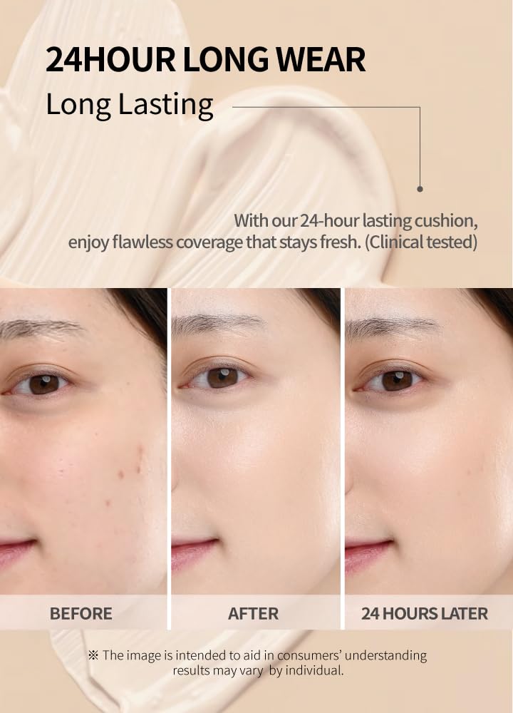 Mesh Tight UP Cushion Refill | Cushion Foundation | Buildable Coverage| Natural Finish | Dewy Glow Make up (03-REFILL Deep cover daily (#23-24))