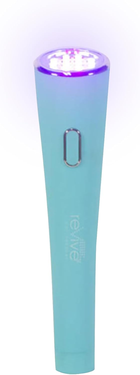 reVive Glo Multi-Spectrum Acne Tools, Medspa-Quality Red & Blue Light Wand, FDA-cleared Face Tools for Skincare, Science-Backed LED Light Therapy Products