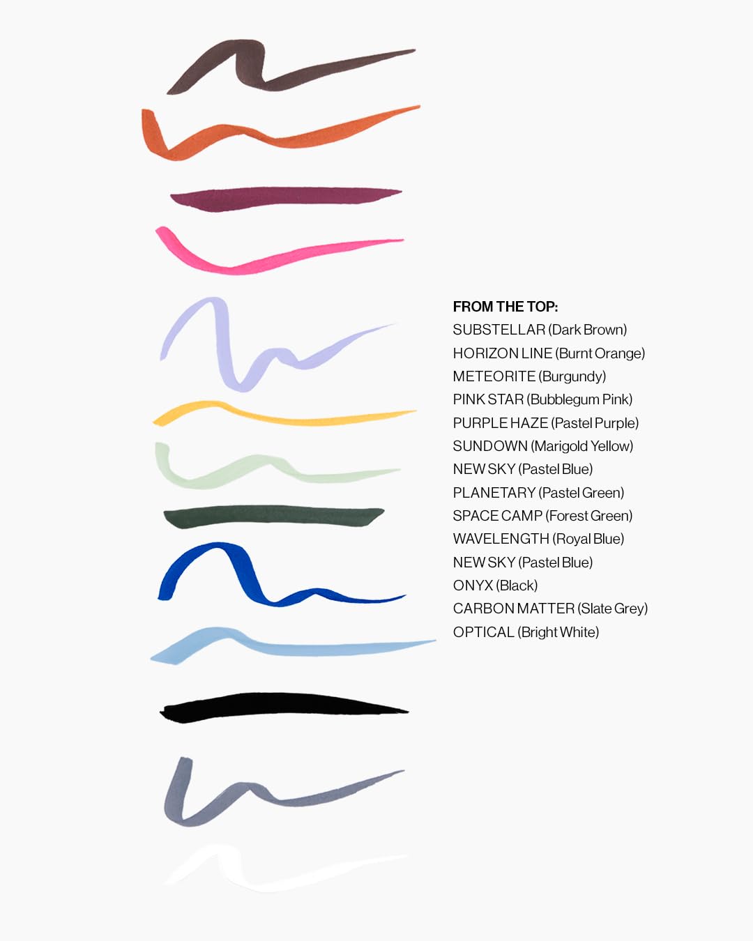 MAKE Beauty Liquid Line Waterproof Liquid Eyeliner Pen. Smudge-Proof Felt Tip for Precise Application of Lines, Wings, and Graphics. Long Lasting Eye Liner - Shade, Wavelength