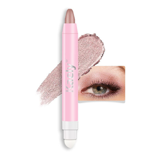 Kaely 2in1 Cream Eye Shadow Brightener Sticks for Eyes, Pencil Eyeshadow Applicator Stick Waterproof Pigmented, Eye Shadow Palette Highlighter Makeup, sombras para ojos, 36 Mauve taupe Shimmer