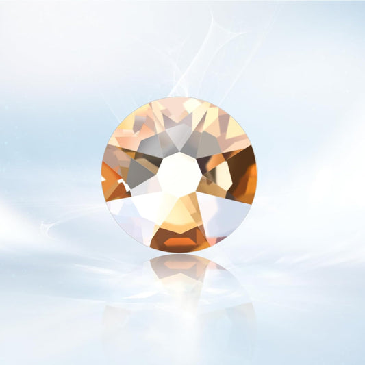 Novani Golden Shadow Rhinestones 1440pcs Flat Back Round Rhinestone Style 2088 Sparkly Crystal Gemstones for Nail Art and Crafting SS16,3.8-4.0mm