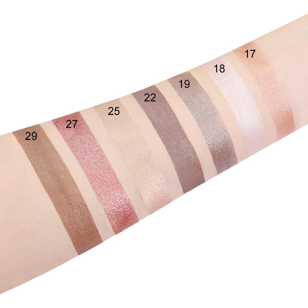 evpct 2Pcs Cream Eye Shadow Brightener Sticks Set for Eyes, Caramel Matte Pencil Eye shadow Applicator Stick Pen Palette Makeup Waterproof sombras en crema para ojos 19 + 22