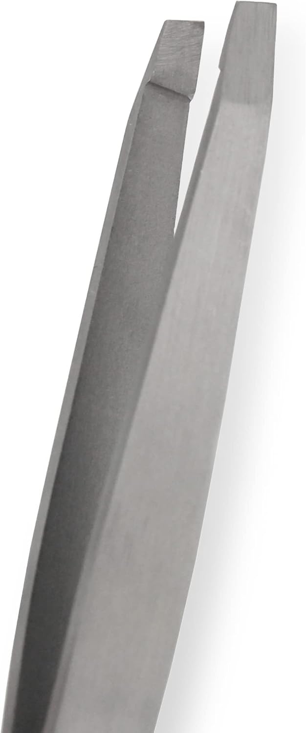 Amazon Basics Mini Eyebrow Tweezers 3-Pack, Black/White/Grey