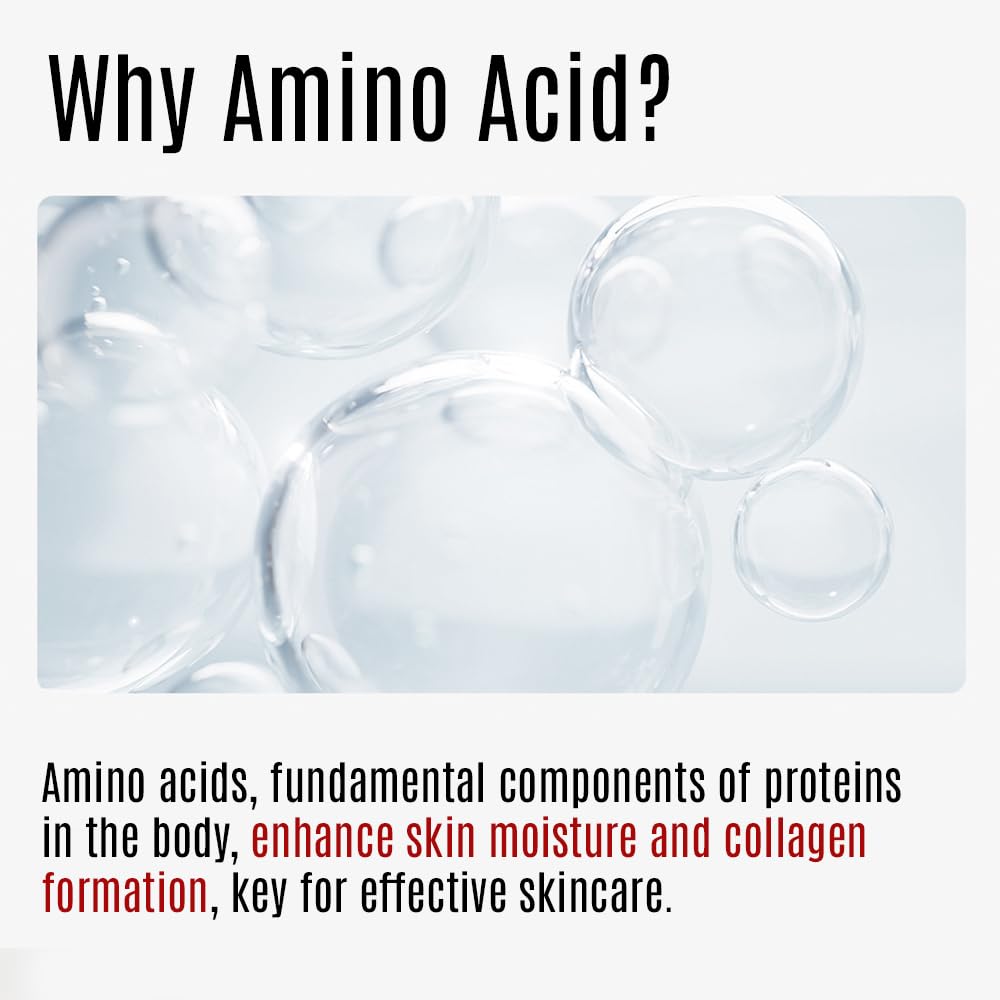 Amino Moisture Hydrating Facial Sheet Mask | Natural Mineral Water, Hyaluronic Acid, Ceramide | Anti-Aging, Soothes Dry Skin, Enhances Elasticity (5 Sheets)