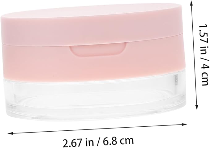 Compact Case Makeup 2pcs Empty Cushion Compact Body Container with Elastic Mesh