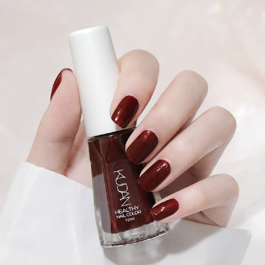 Nail Polish set - Nail Lacquer Quick Dry, Full Size, Vibrant, Colorful, Trendy, Glitter, Glossy, Metallic, Matte Nail Art Nail Shades (N11 Wine red flash fine, 52g)