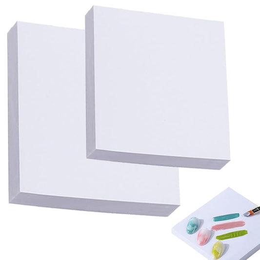 100Pcs Nail Art Polish Palette Paper Disposable Makeup Nail Gel Mixing Palette Papers Portable Waterproof Resin Nail Art Drawing Palette Tool Nail Supplies Home Salon