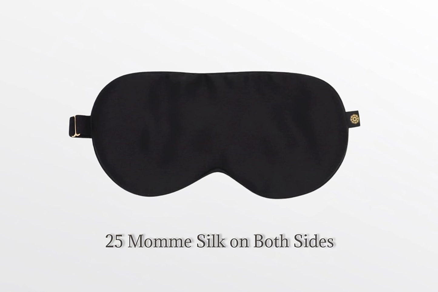 Premium 25 Momme Mulberry Silk Eye Mask for Sleeping (Midnight)