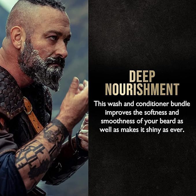 The Beard Struggle - Marksman's Beard Conditioner - Asgardian Secret, Gold Collection - Nourish, Softens, & Strengthens Beard - Radiance Beard Conditioner for Men (8 Fl oz)