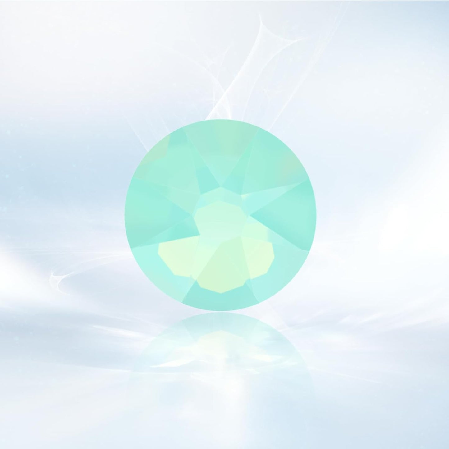 Novani Green Opal Rhinestones 1440pcs Flat Back Round Rhinestone Style 2088 Sparkly Crystal Gemstones for Nail Art and Crafting SS16,3.8-4.0mm