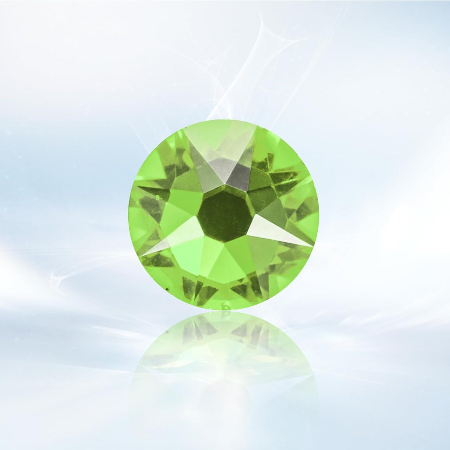 Novani Light Green Rhinestones 1440pcs Flat Back Round Rhinestone Style 2088 Sparkly Crystal Gemstones for Nail Art and Crafting SS20,4.6-4.8mm