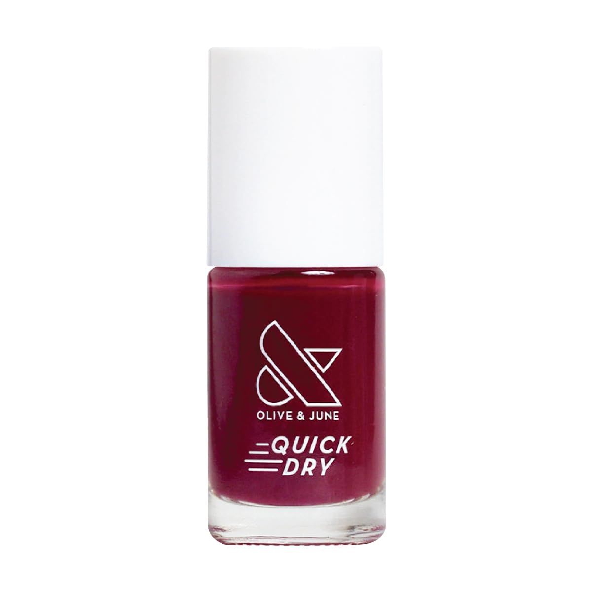 Olive & June Quick Dry Nail Polish | Instant, Fast-Drying, Smudgeproof Color | 15-free, Vegan, Cruelty-Free Formula | Lasts up to 5 Days | Salon-Quality Manicure Pedicure at Home | Cabernet | Wine Red