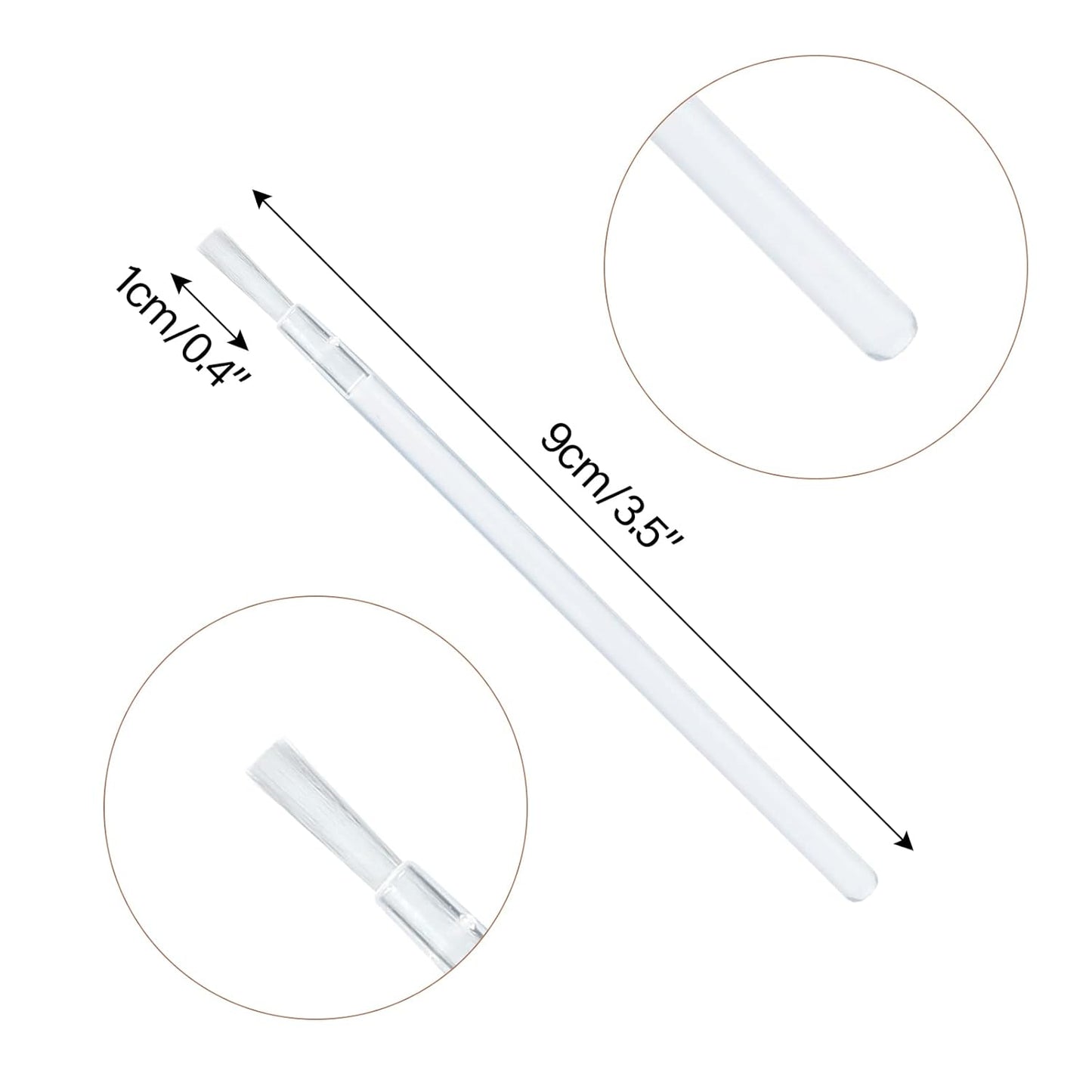 G2PLUS Lip Brushes, 50Pcs Disposable Lip Gloss Wands, Portable and No-Clean Lipstick Applicator, Nail Polish Brushes Makeup Tool for PYO Cookie Paint, Painting, Detail Brush