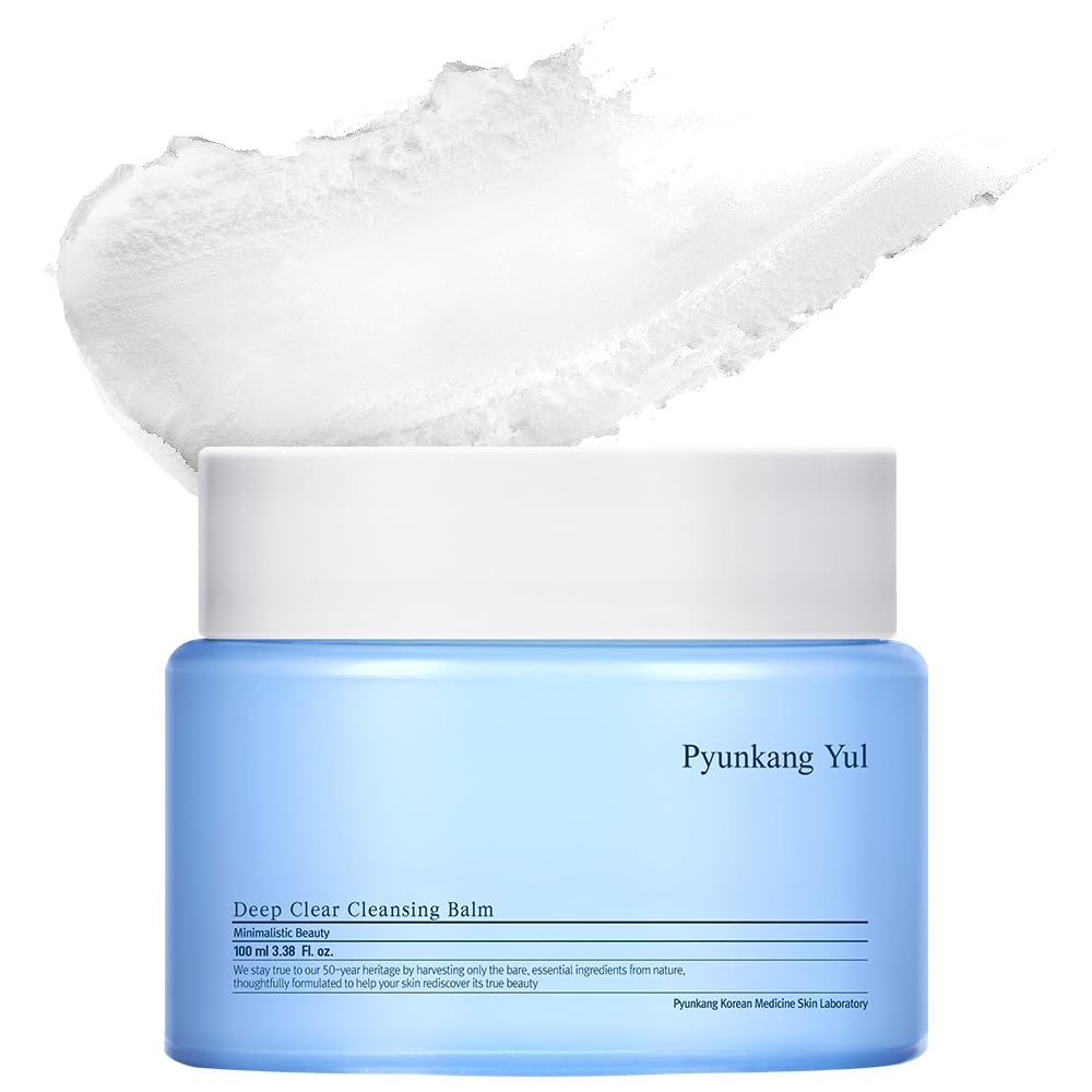 Pyunkang Yul PKY Deep Clear Cleansing Balm, All in One Facial Cleanser for Heavy Makeup Removal, Moisturized Finish with Plant Based Oil, Korean Skincare (3.38 Fl.Oz, 100ml)