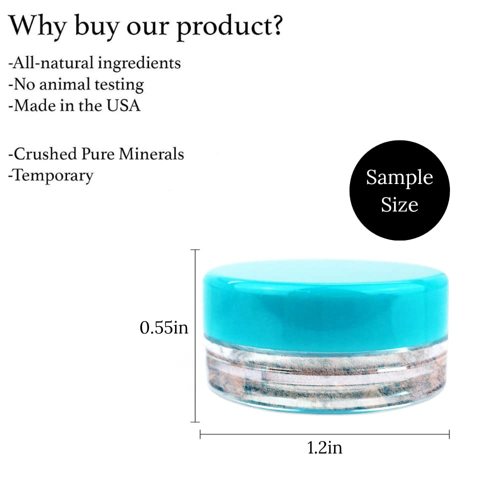 Root Touch Up Powder by NuBeauti - 11 Shades, Zero Fragrance, Talc or Parabens - Hairline and Cover Up Powder (Sample Size, Medium Brown)