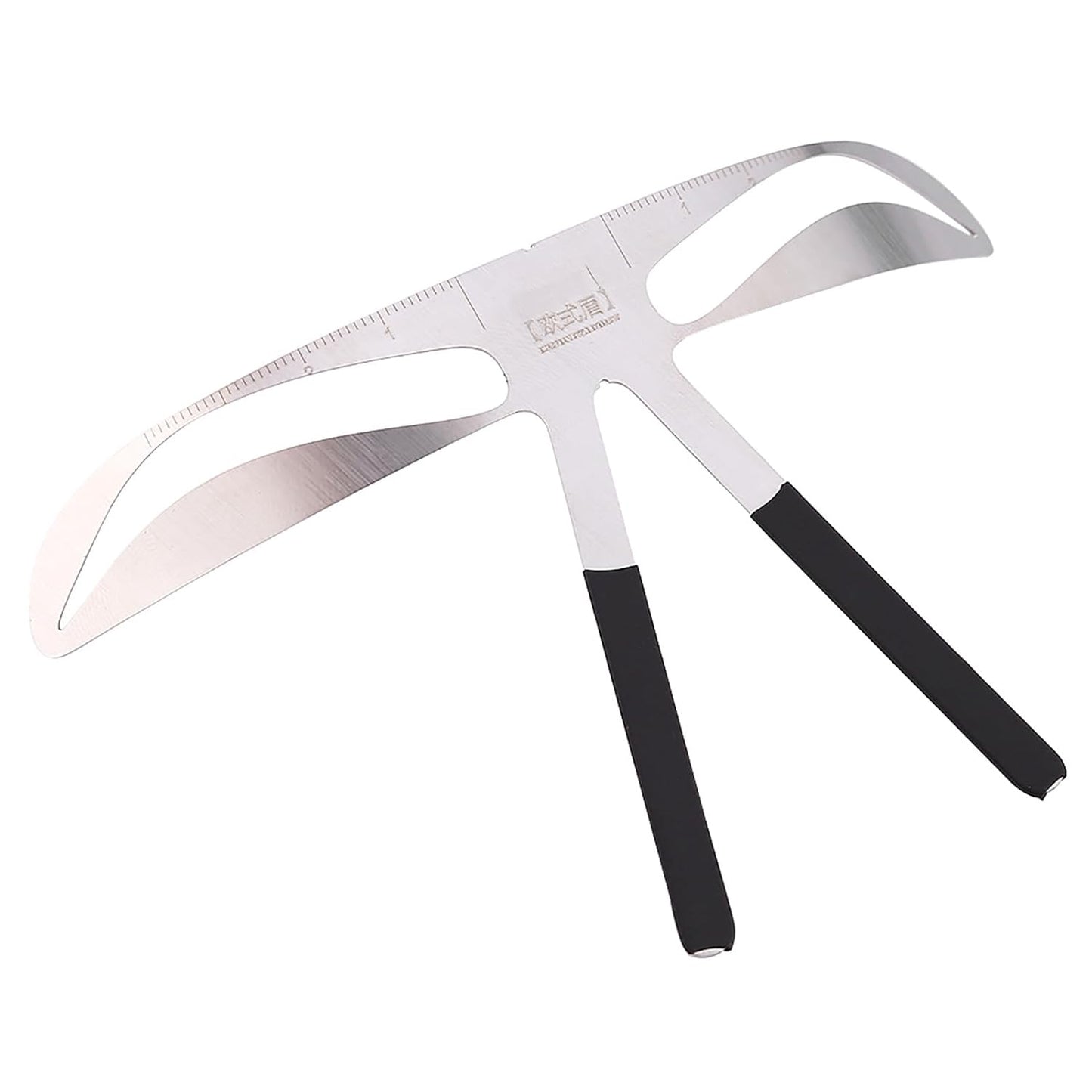 Eyebrow Mapping Tool,Eyebrow Patterns DIY Stencil, Stainess Steel Eyebrow Ruler Measurement Microblading Permanent Gold Ratio Positioning Tool(European Eyebrow)