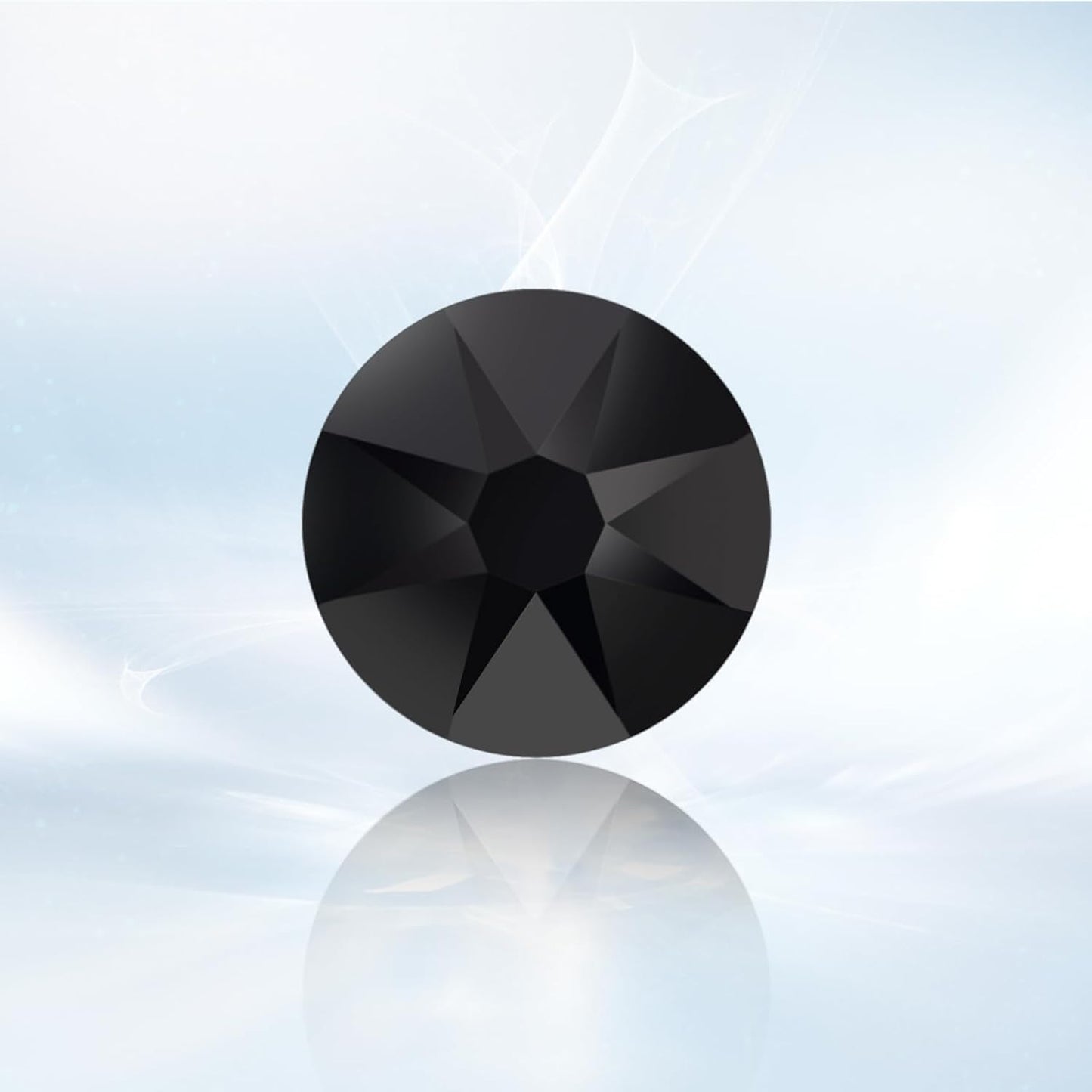 Novani Black Rhinestones 1440pcs Flat Back Round Rhinestone Style 2088 Sparkly Crystal Gemstones for Nail Art and Crafting SS20,4.6-4.8mm