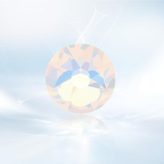 Novani White Opal Rhinestones 1440pcs Flat Back Round Rhinestone Style 2088 Sparkly Crystal Gemstones for Nail Art and Crafting SS16,3.8-4.0mm