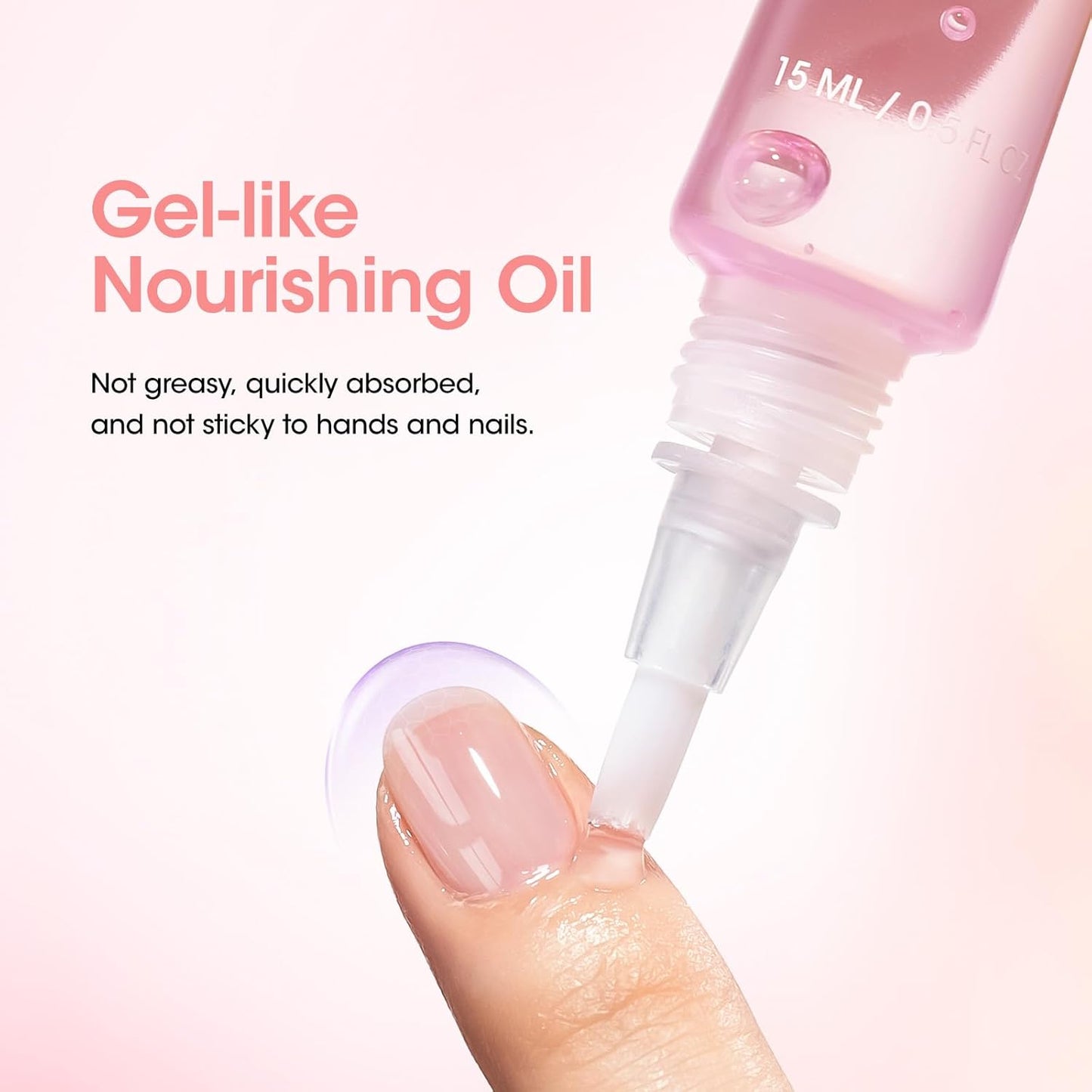 Gellen Cuticle Oil, Nourishing Nail Growth Oil Pen | Rich with Jojoba Oil & VE Soften Cuticles Strengthen Healthier-Looking Nails, Brush Applicator, Pro Care for Nails & Dry Hands, Strawberry Scent