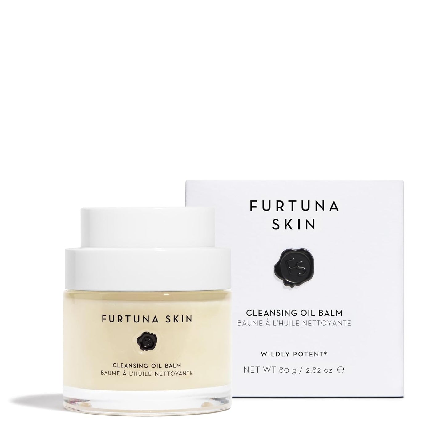 Furtuna Skin Cleansing Oil Balm - Luxurious Vegan Makeup Remover & Skin Nourisher, Olive Oil & Wild Organic Plants Blend, 80g