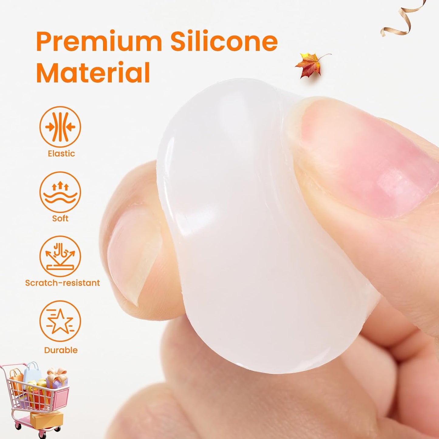 Beetles Nail Stamp 3Pcs Silicone French Tip Nail Stamp Kit with Replacement Nail Stamper Heads and Scrapers Soft Silicone Nail Printing Tool for Home Manicure Diy Nail Art Salon Gifts for Girls