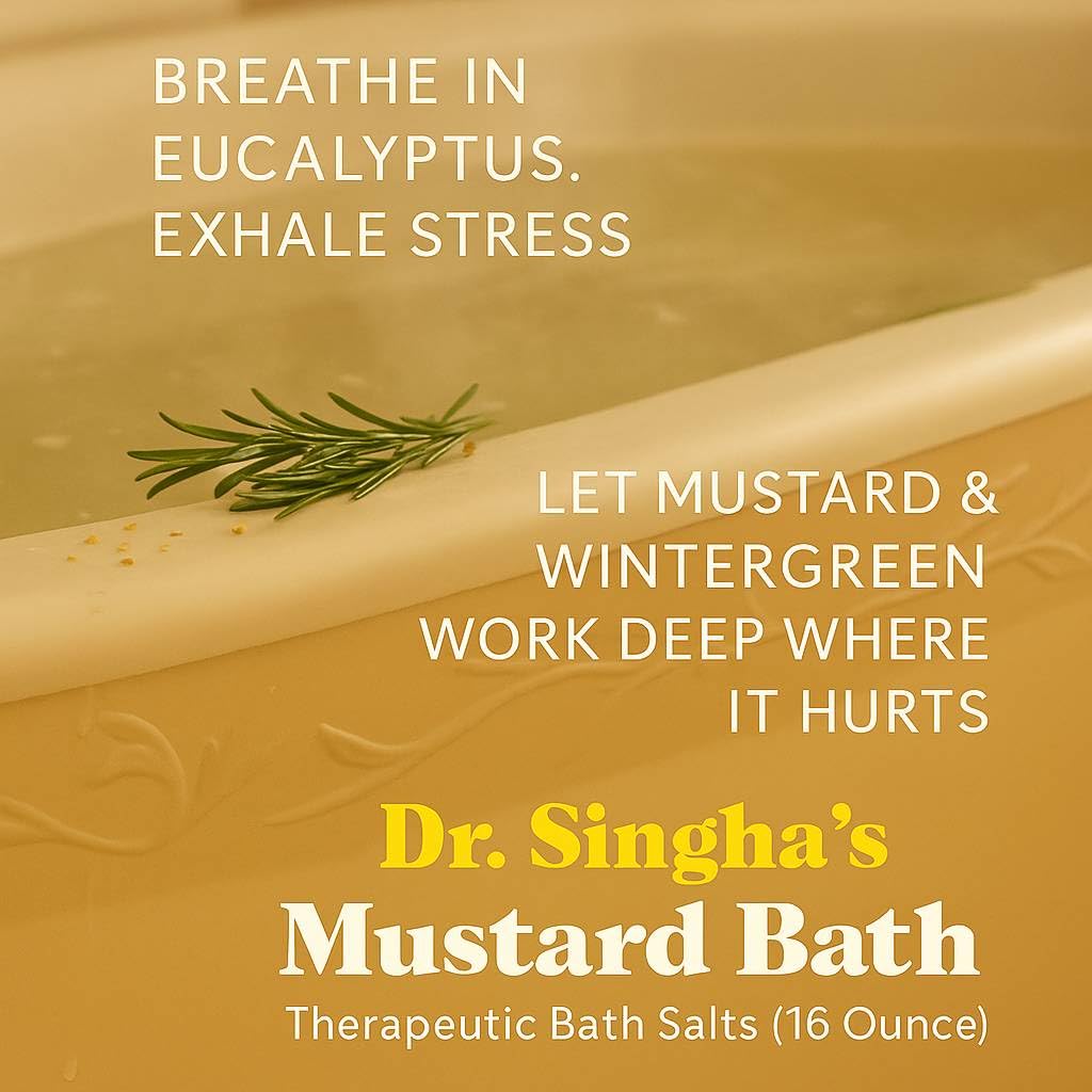 Dr. Singha's Mustard Bath, Therapeutic Bath Salts (16 Ounce)