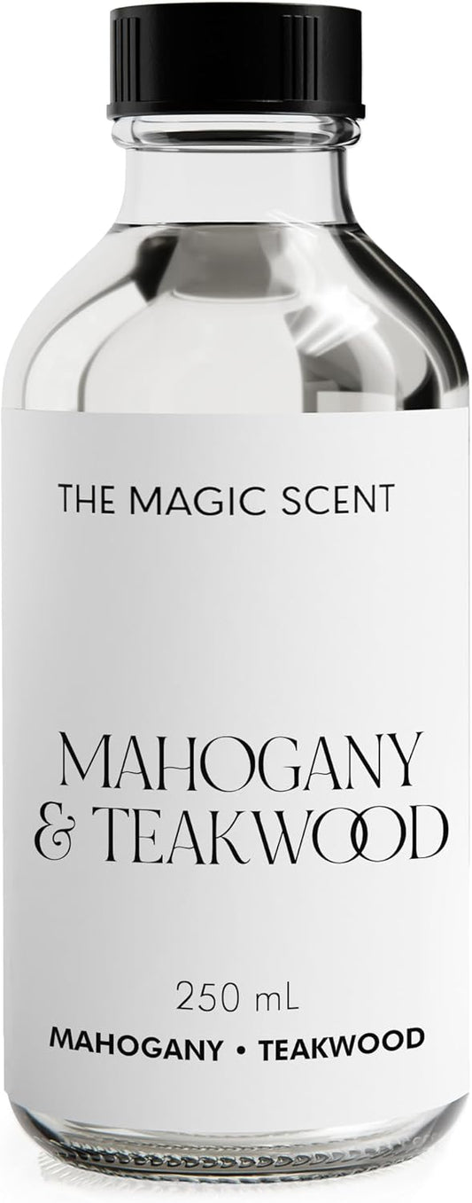 Mahogany & Teakwood Diffuser Oil - Hotel & Home Luxury Scents Inspired by Abercrombie & Fitch - Diffuser Oil Scents for Home Designed for Use in All Diffusers - 8.5 fl oz, 250 mL