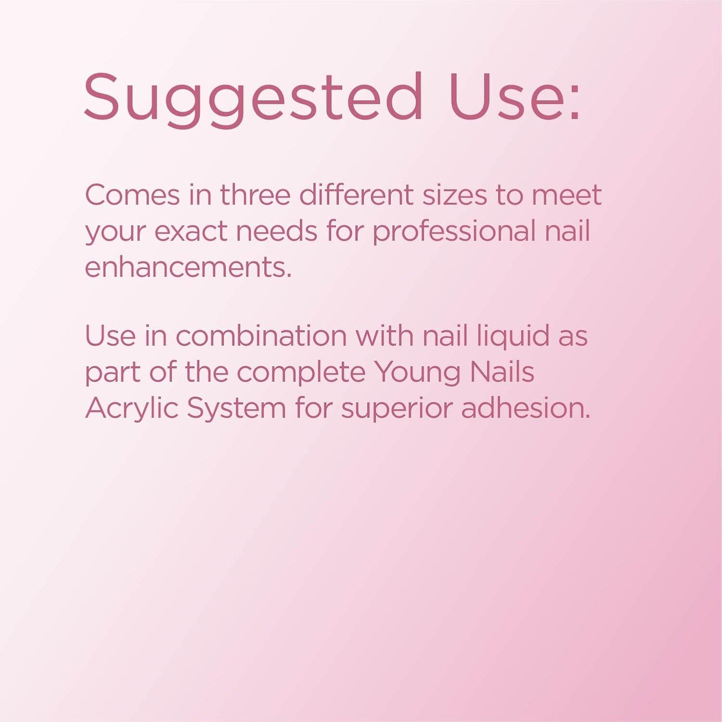Young Nails Acrylic Powders, Cover - Created For a Flawless Consistency And Superior Adhesion - Cover Powder Begins To Set in 75 Seconds - Available in 45 gram, 85 gram, and 660 Gram Size Options