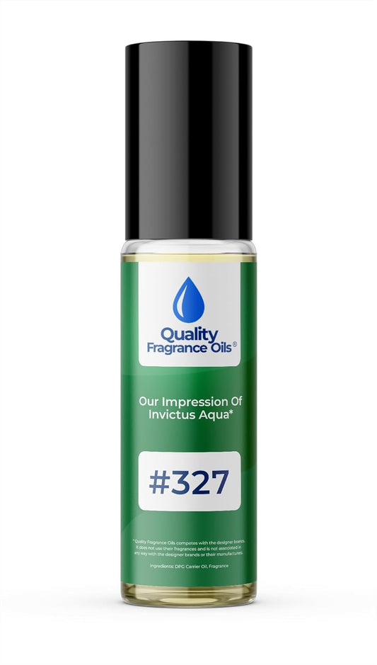 Quality Fragrance Oils' Invict. Aqua Impression #327 | Long-Lasting Perfume Oil, Alcohol-Free, Strong Scent, 10ml Roll-On | Affordable Alternative to Designer Fragrances