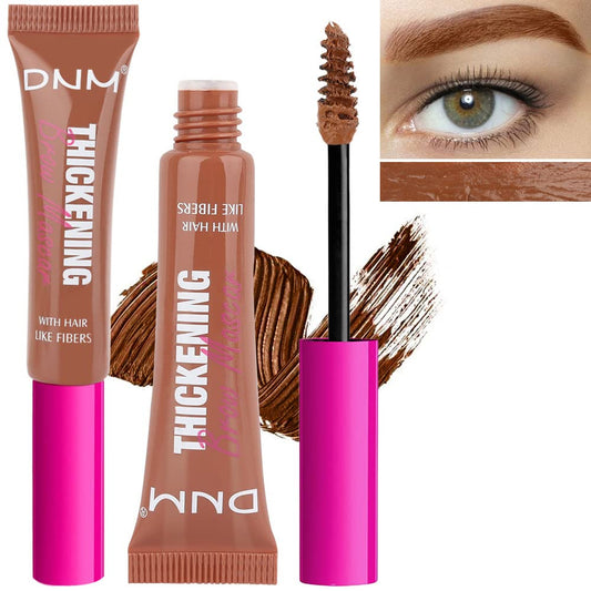 Tinted Thickening Brow Mascara,Brow Fast Sculpt,Waterproof, Transfer-proof, Brush to Fill in Eyebrows and Cover Gray Hairs - Cruelty Free - Light Medium Brown (2pcs 04 Rich Auburn)