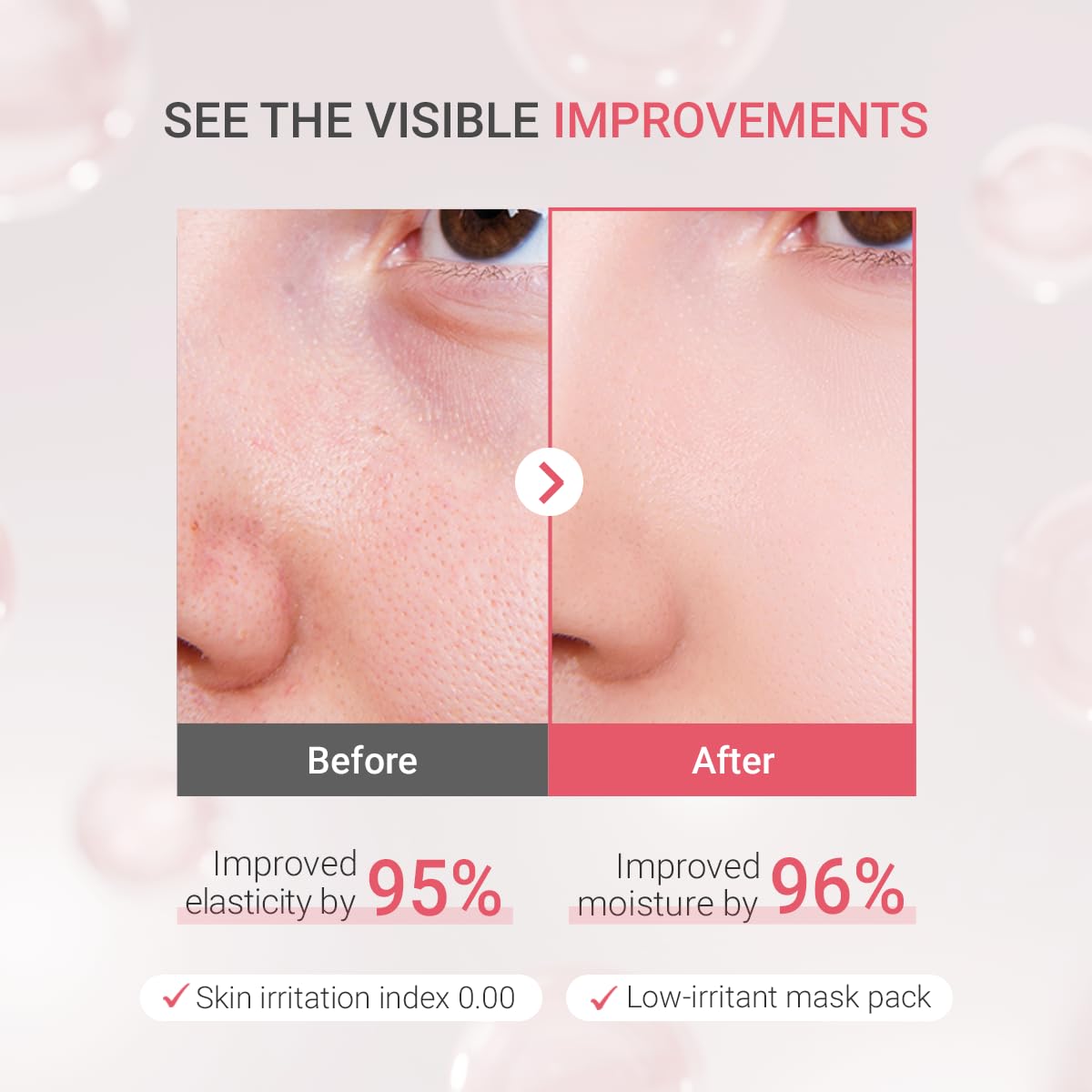 tenzero Rose Peptide Collagen Mask Pack 3 Sheets x 30g, Overnight Hydrogel Mask, Deep Hydrating, Elasticity Enhancing, Anti Wrinkle Lifting, Firming, Nourishing with Collagen, Rose Peptides