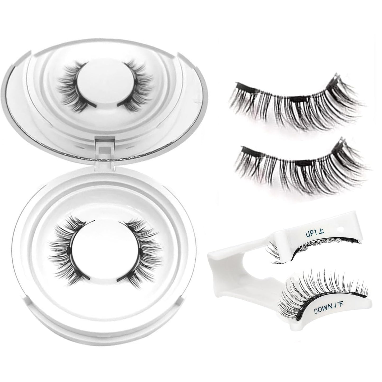 Ealra Craft Magnetic Eyelashes with Applicator,Lumentes Magnetic Eyelashes,3D Soft Flex,Reusable No Glue Needed Soft Lashes for Wmen with All-Day Wear(Natural#04)