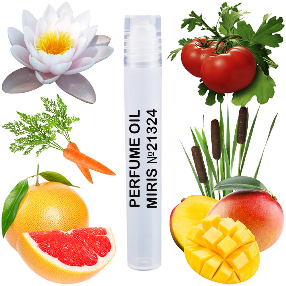 MIRIS Perfume Oil No. 21324, Inspired by Un Jardin Sur Le Nil, Long-Lasting Unisex Roll-On For Women and Men, Rollerball 0.34 Fl Oz / 10 ml