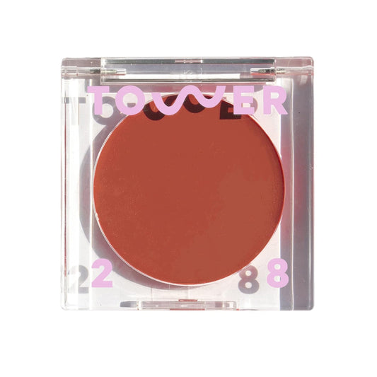 Tower 28 Beauty BeachPlease Cream Blush for Cheeks and Lips - Multi-Purpose Lip and Cheek Tint in Orange Blush - for Sensitive Skin – Color POWER HOUR, Luminous Finish