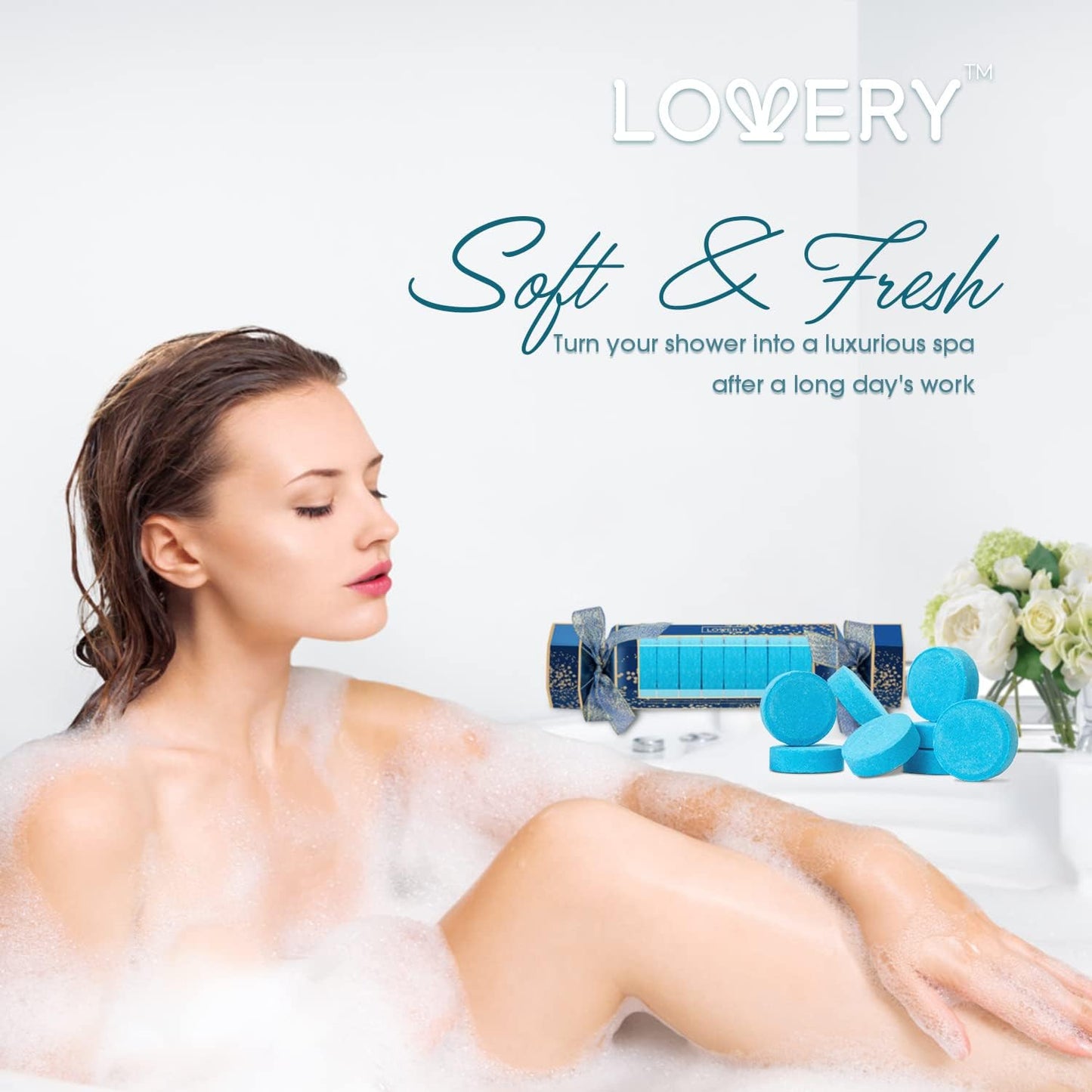 Shower Steamers Aromatherapy, 8 Essential Oil Bath Bombs for Your Shower, Natural Shower Tablets in Ocean Bliss, Honey Almond, Lavender & White Rose Jasmin, Birthday, Unique Gifts for Women