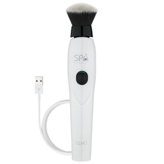 Spa Sciences ECHO - Makeup Brush for Flawless Blending, Contouring, Highlight & Airbrush Finish - 3 Speeds - Rechargeable