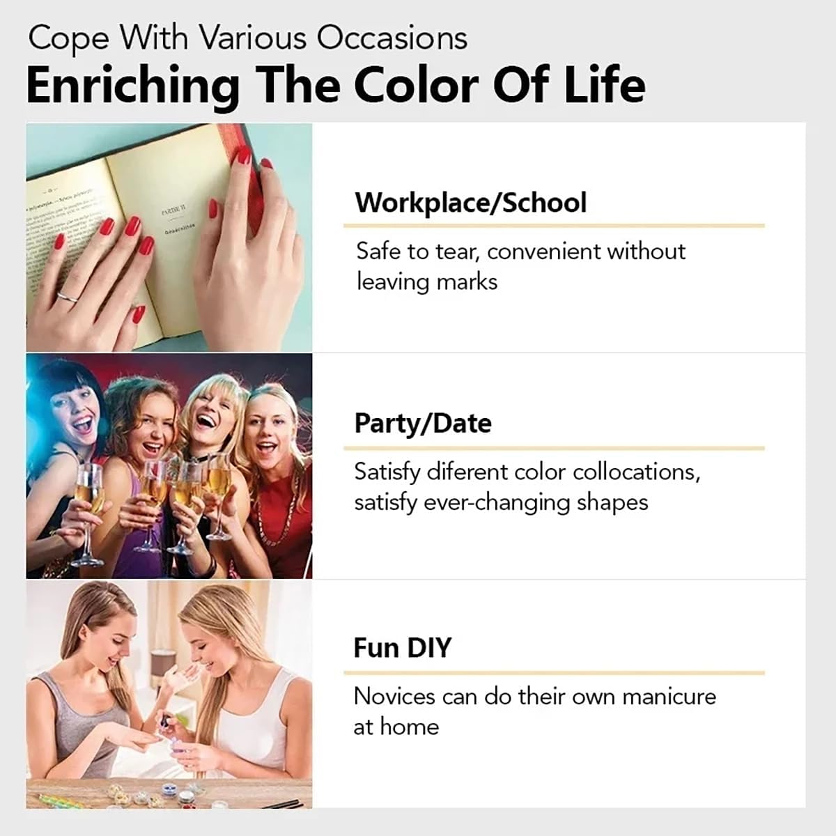 Reddish Brown Semi Cured Gel Nail Strips Stickers Solid Color Gel Polish Strips Design Waterproof Self Adhesive Nail Stickers for Women DIY Manicure Party Nails Decoration 1 Sheets