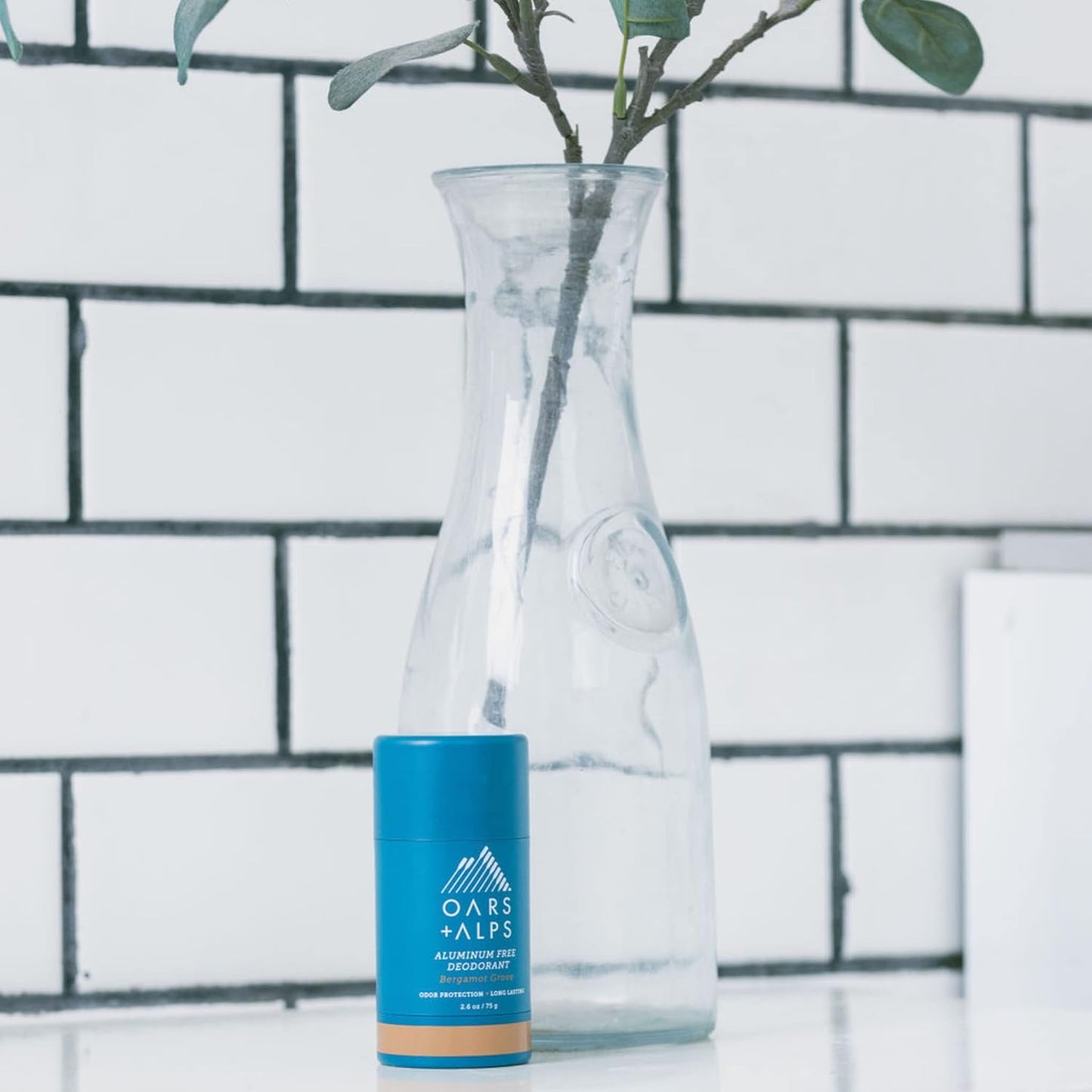 Oars + Alps Natural Deodorant for Men & Women, Aluminum Free Deodorant for Men, Dermatologist Tested, Clean Ingredients, Non Toxic, Vegan, Long Lasting, Odor Protection, Bergamot Grove, 1pk, 2.6oz