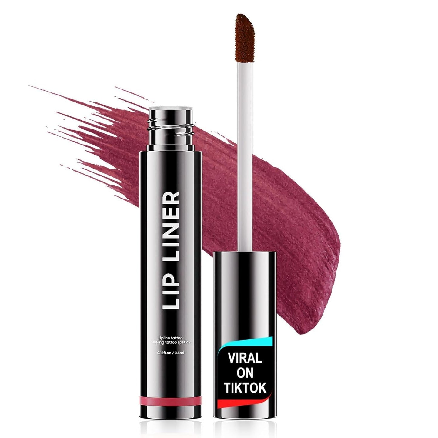 OETUIOW Lip Tint Stain Peel Off - Waterproof Lip Liner Stain, Moisturizing Long-Lasting Lip Stain, Create A Natural Lip Color, Enhancing Complexion for All Skin Types (Mauve, 0.12 Fl Oz (Pack of 1))