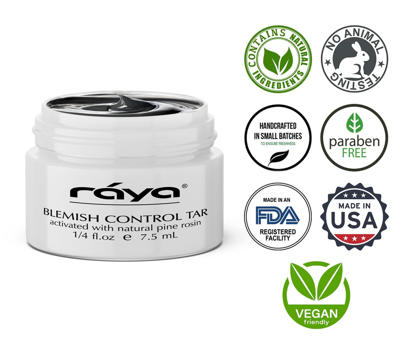 RAYA Blemish Control Tar (707) | Facial Spot Treatment for Oily and Break-Out Skin | Helps Clear Blemishes