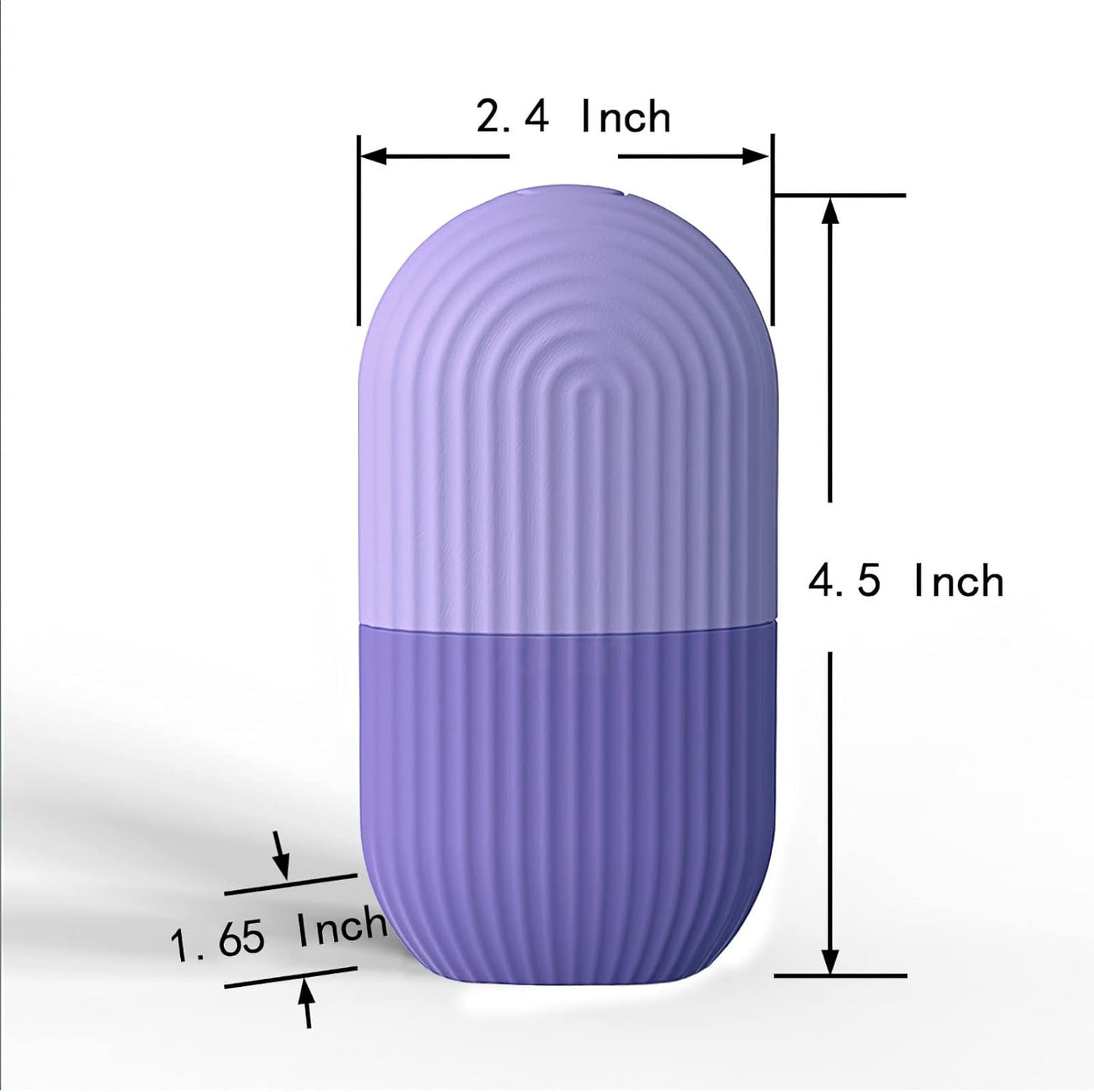 KOGITI Ice Mold for Face & Eye, Beauty Facial Roller, Puffiness Relief Massage Skin Care Tool, Ice Cube Holder (Purple)