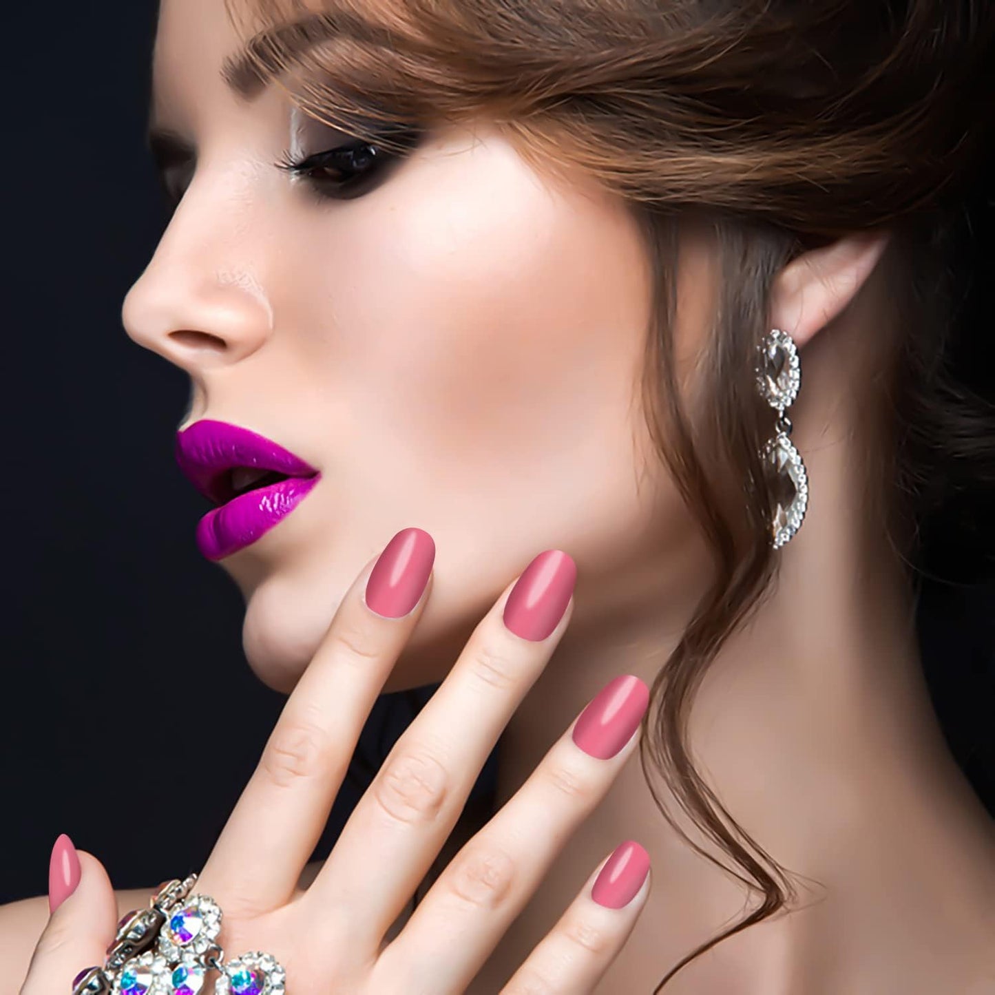 DANNEASY 16 Sheets Christmas Nail Wraps for Women Nail Polish Strips Self Adhesive Nail Polish Stickers Stick on Nails Gel Nail Strips for Nail Art Accessories (Mix Solid Series)