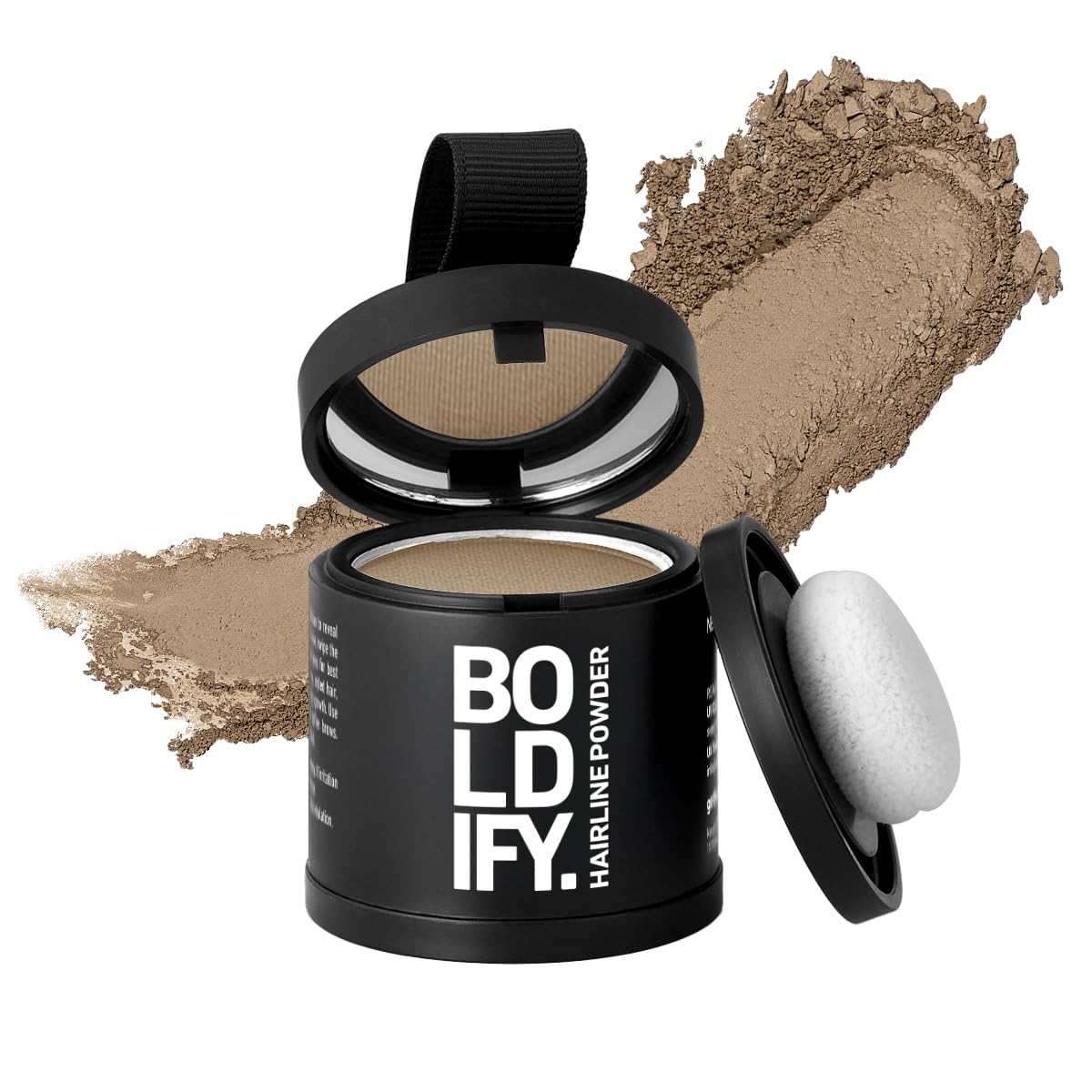 BOLDIFY Hairline Powder (LARGE, 10g) - Root Touch Up Hair Color for Gray Coverage - Bald Spot Concealing Hair Powder for Women & Men - 48-Hour Stain-Proof - Medium Blonde