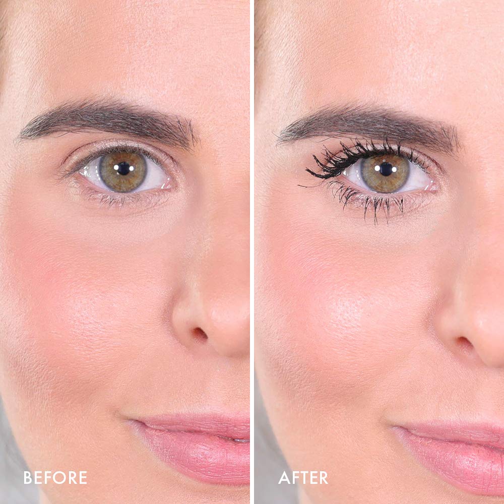 Wander Beauty Mile High Club Length + Define Black Mascara - Smudge-Proof, Lash Lengthening Mascara for a Full, Fanned Out Effect - Castor Oil + Peach Leaf Conditions & Strengthens - 0.31 fl oz