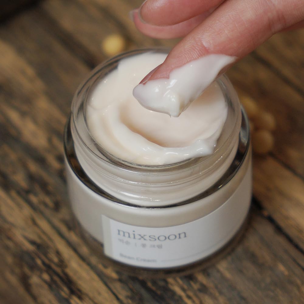 mixsoon Bean Cream - Intensive Moisture Face Cream For Smooth, Nourished Skin, Pore & Sebum Care - Korean Skincare For Glass Skin - Non-stick (1.69 fl.oz / 50ml)