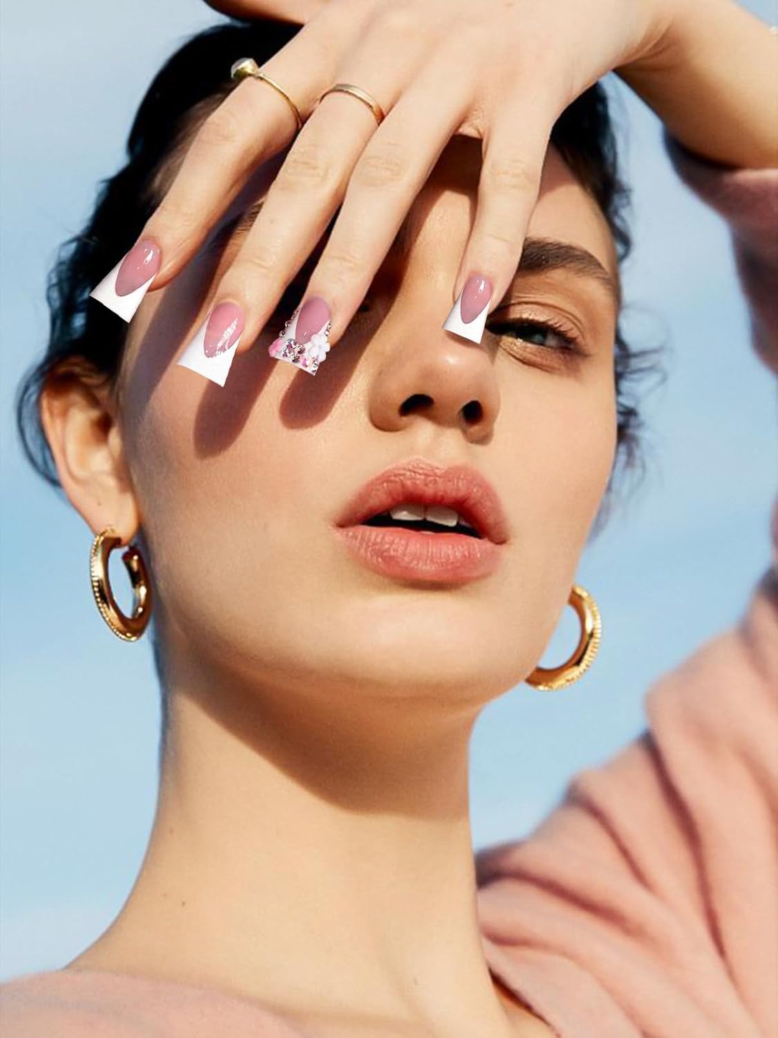 TOROKOM 120Pcs Poly Extension Gel Dual Nail Forms Nail Forms Full Cover Coffin Nail Molds 12 Sizes for Gel Manicure Nail Art Design Salon&DIY