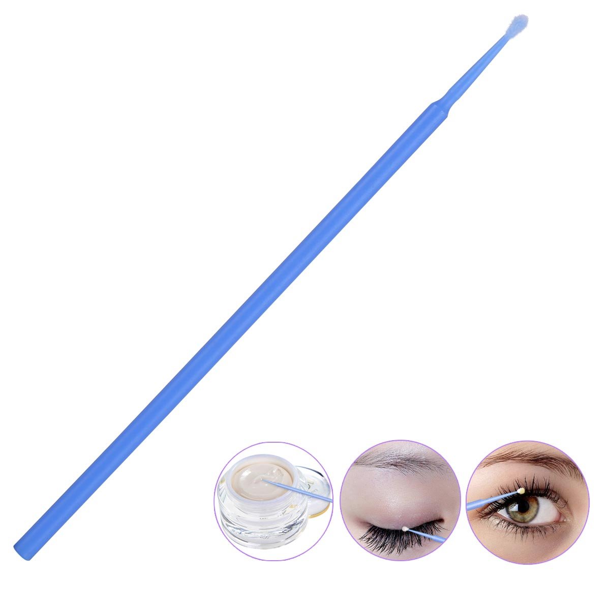 800 PCS Disposable Micro Brushes Applicator, Micro Swabs Mascara Wands for Eyelash Extensions Tbestmax