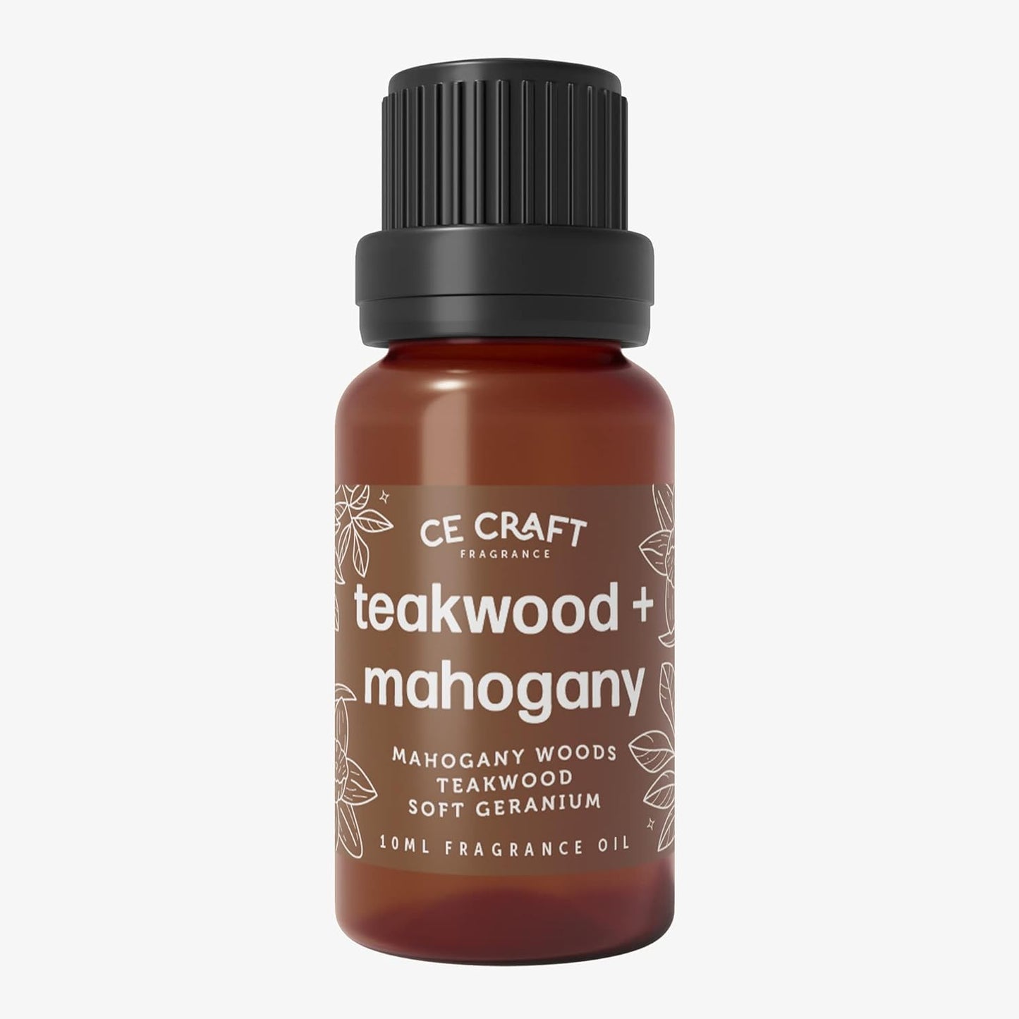 CANDECraftCo Premium Fragrance Oil – Diffuser Oils Fragrances Scented for Home, Candle Soap Making Supplies, Aromatherapy Blends for House (0.34 Fl Oz) (2-Pack, Teakwood & Mahogany)