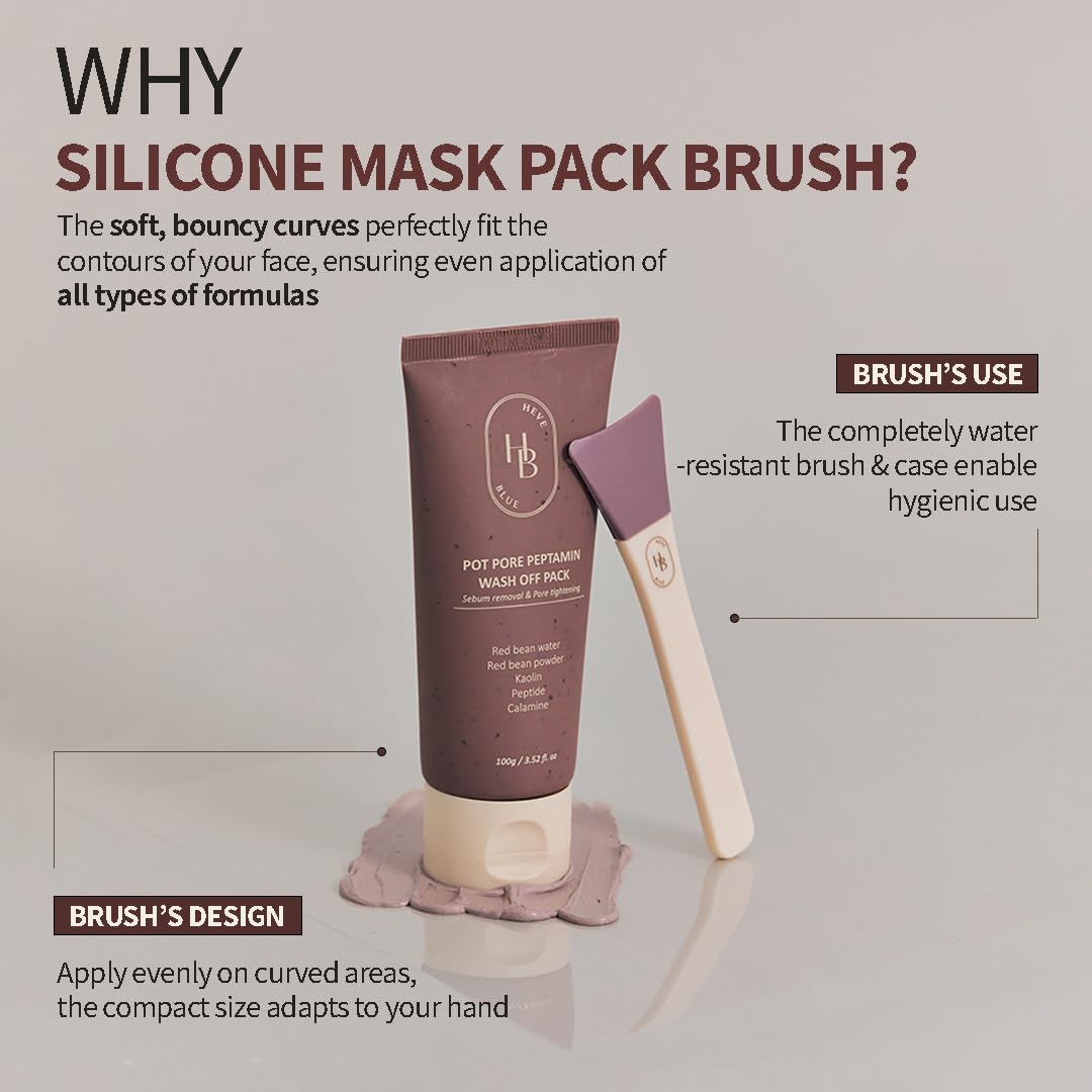 Soft Curve Spread Brush - Face Mask Applicator, Skincare Enhancer, Easy to Clean, Korean Skincare, Face Mask Brush, Mask Applicator Tool, Silicon Brush, JellyBrush, Mother's Day Gift