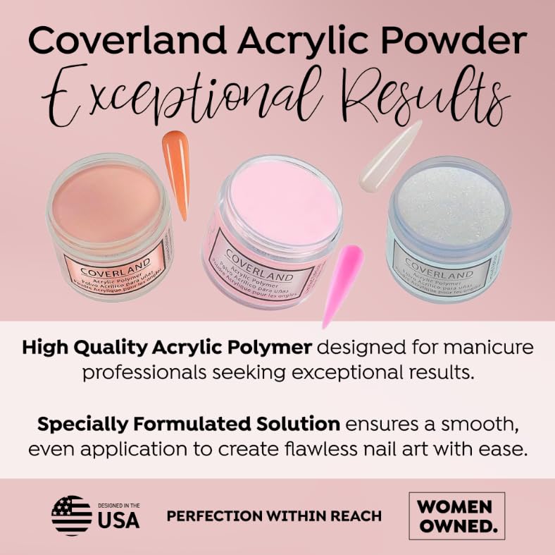 Coverland Acrylic Powder 3.5oz "Snowflakes" - Limited Edition
